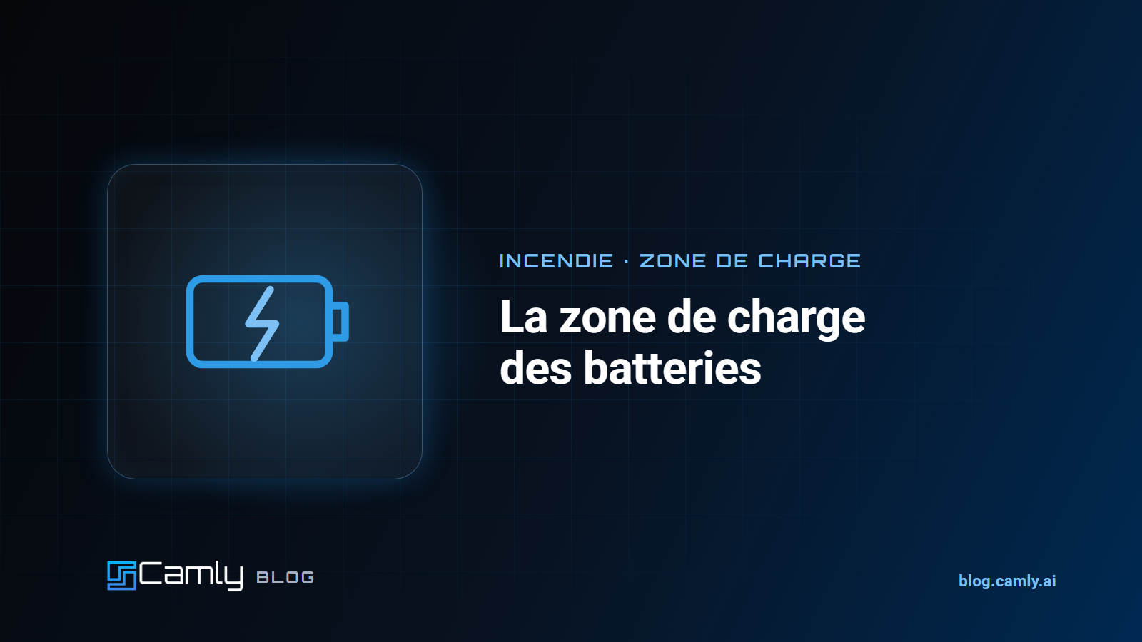 Zone de charge de chariots élévateurs vue par une caméra fixe